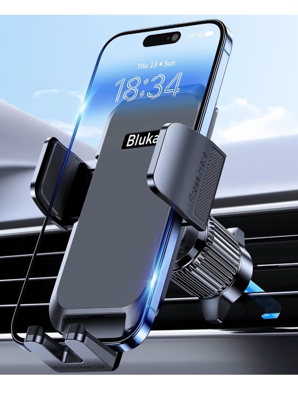 Blukar Car Phone Holder Mount, Super Stable Air Vent Cell Phone Car Mount